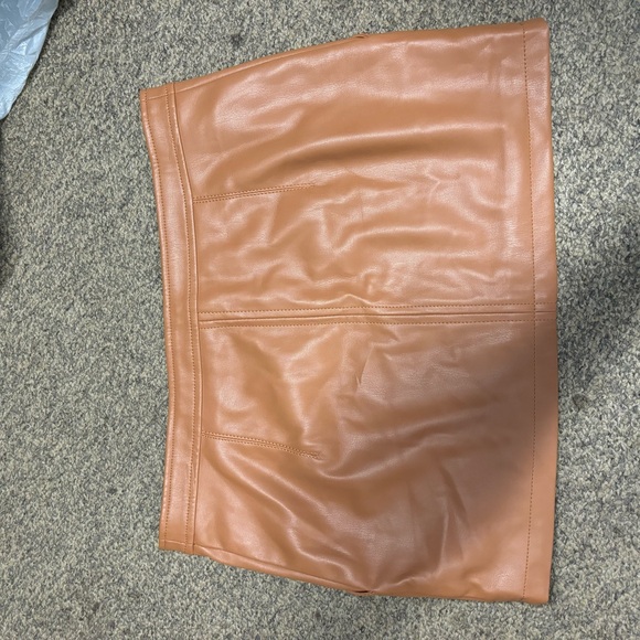 Free People Vegan Leather Mini Skirt - Picture 4 of 5